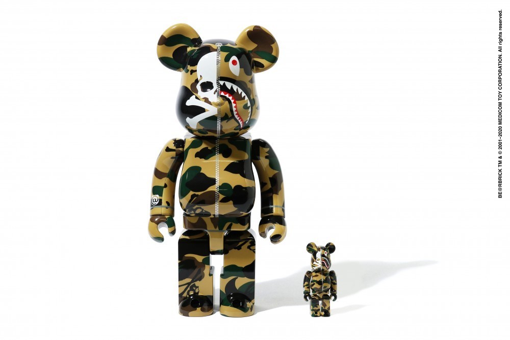 mastermind vs A BATHING APE® BE@RBRICK 100% & 400% (YELLOW)