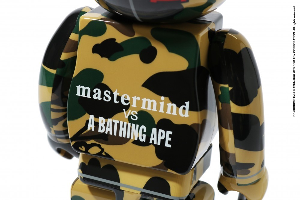 mastermind vs A BATHING APE® BE@RBRICK 100% & 400% (YELLOW)